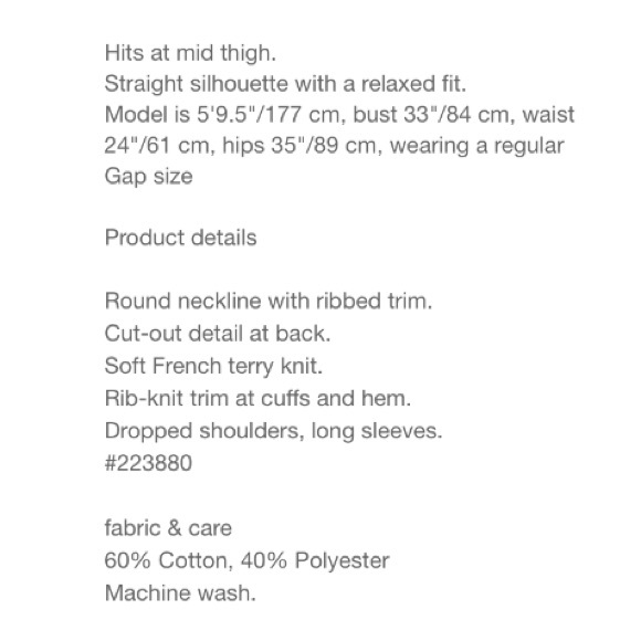 ❤️GAP PULLOVER SWEATSHIRT DRESS/TUNIC TOP-CAMO-M❤️ - Picture 10 of 11